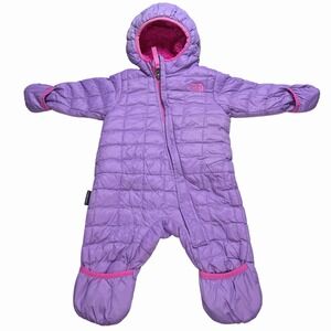 The North Face Infant 3-6m Bunting Thermoball Snowsuit Puffer Quilted Sherpa Zip